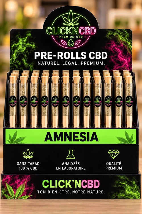 Pré-rolls CBD Amnesia Click'nCBD